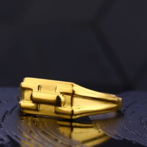 22CT Gold Gentlemen's Gorgeous Hallmark Plain Ring MR761