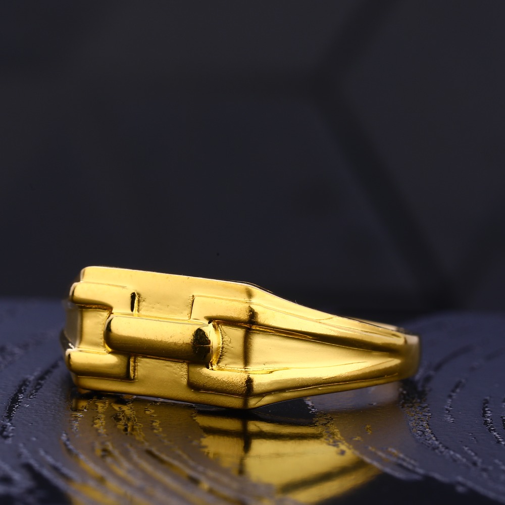 22CT Gold Gentlemen's Gorgeous Hallmark Plain Ring MR761