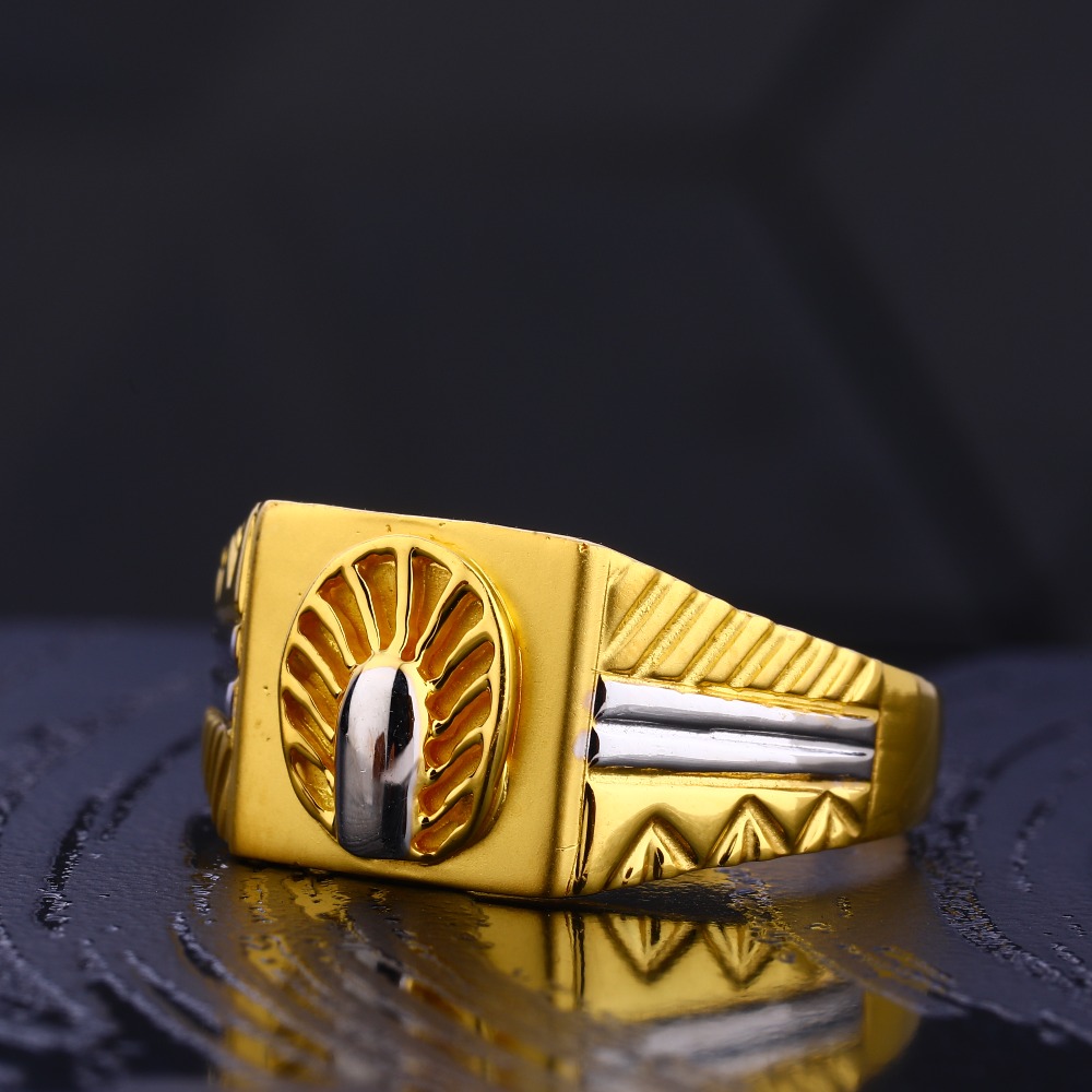 22CT Gold Gentlemen's Fancy Hallmark Plain Ring MR760