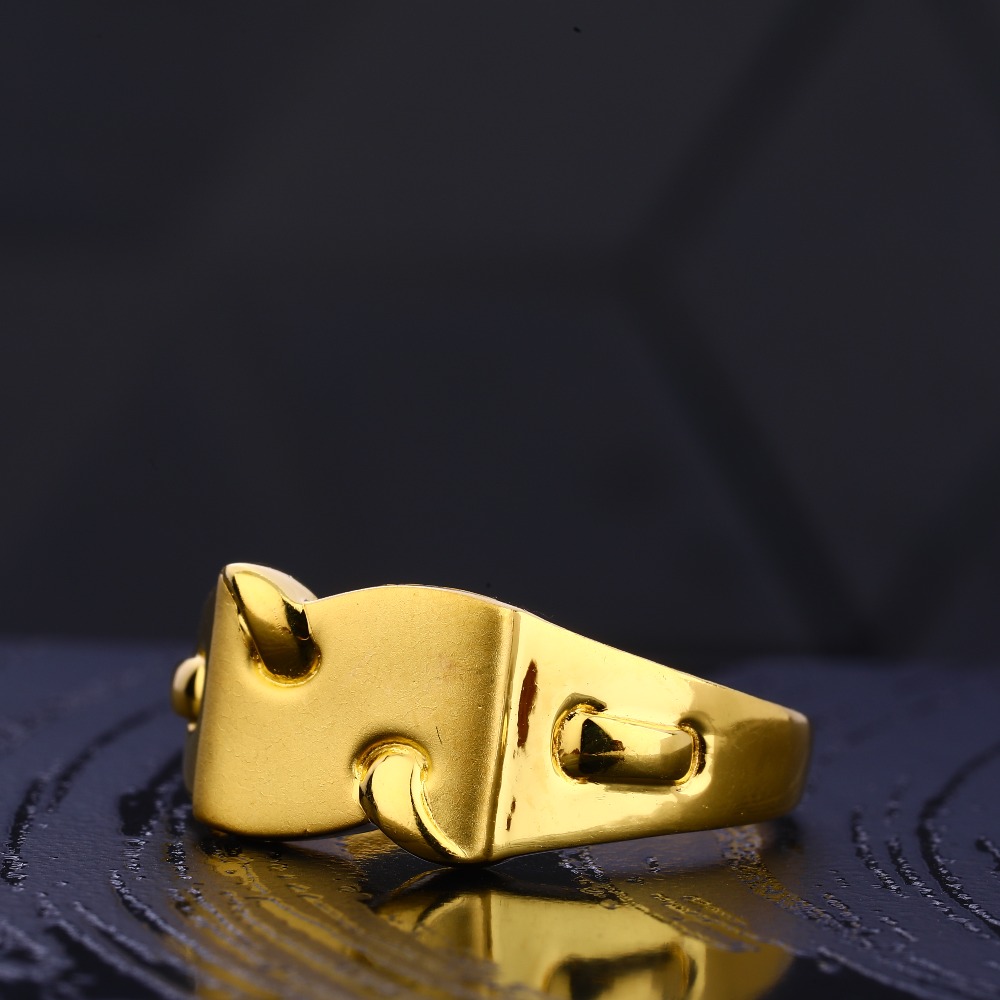22KT Gold Hallmark Exclusive Gentlemen's Plain Ring  MR744
