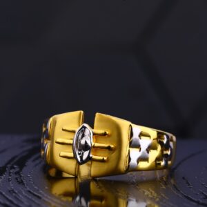 916 Gold Hallmark Gorgeous Gentlemen's Plain Ring MR730