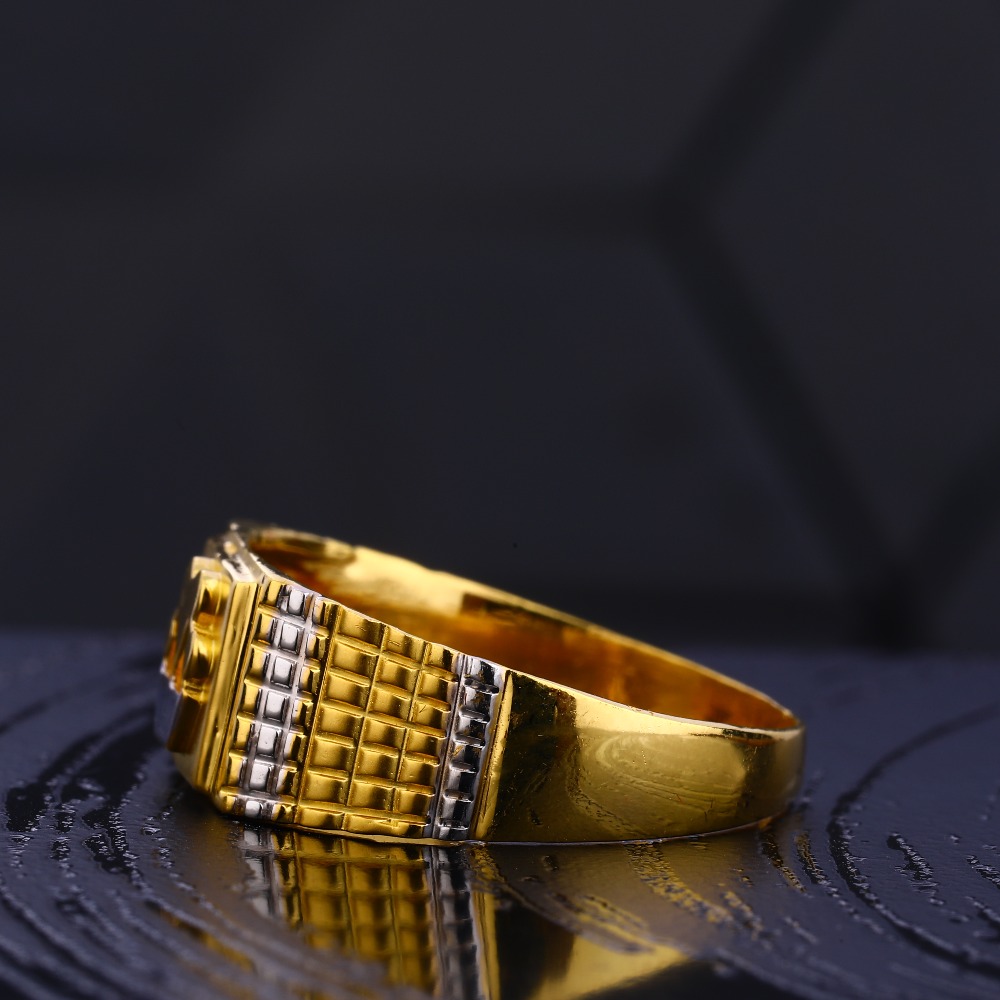 916 Gold Hallmark Gentlemen's Plain Ring MR724 - Image 2