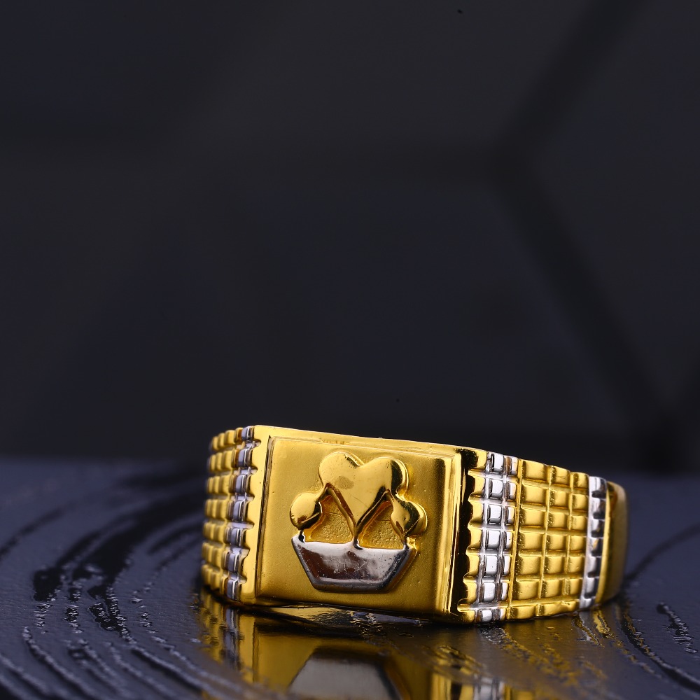 916 Gold Hallmark Gentlemen's Plain Ring MR724