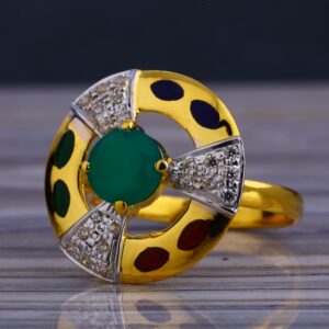 916 Color Stone Exclusive Ladies Long Ring LLR217