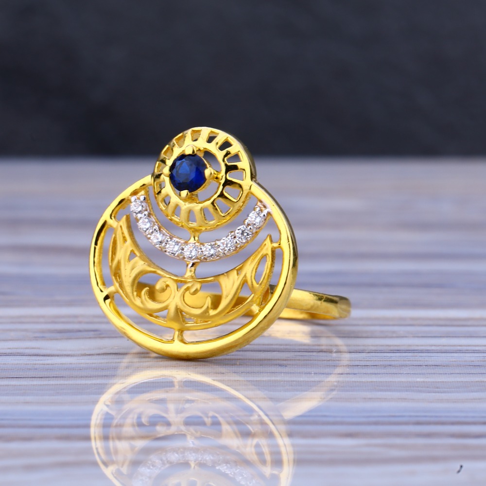 22CT Gold Fancy Ladies Long Ring LLR180