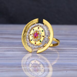 22CT Gold Exclusive Ladies Long Ring LLR179