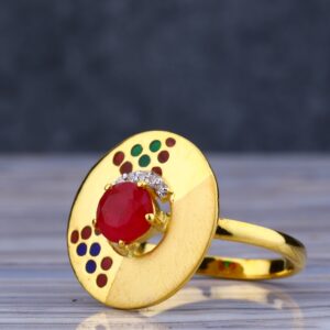 22CT Gold Designer Ladies Long Ring LLR211