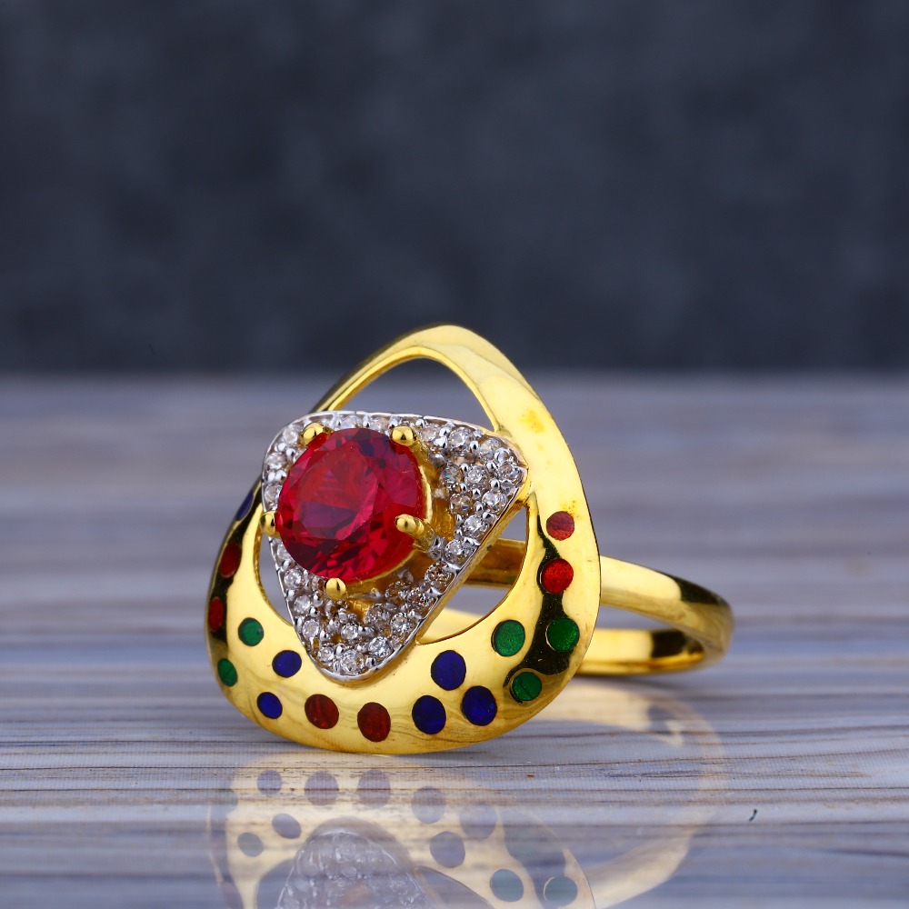 22CT GOld  Ladies Long Ring LLR209