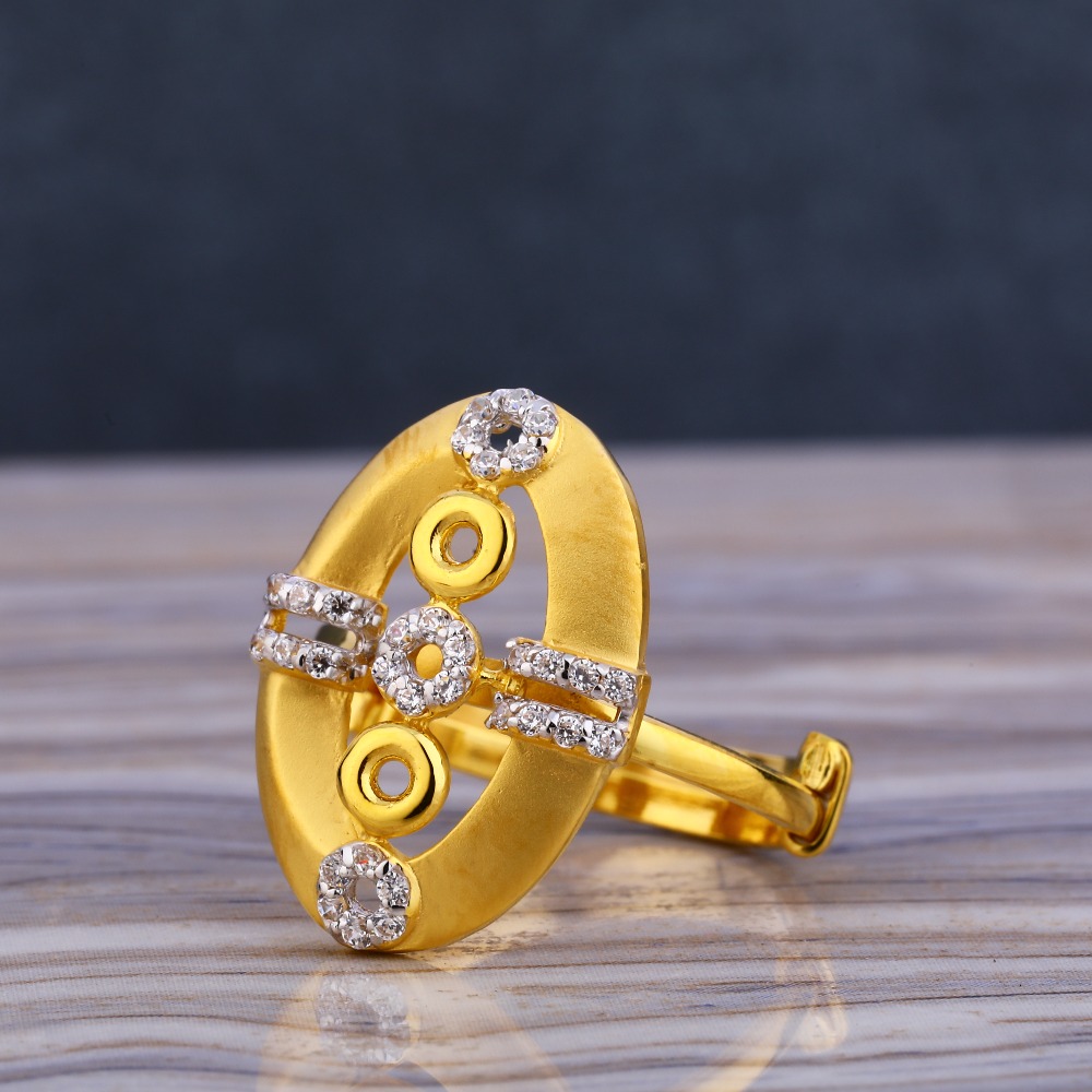 22KT Gold Hallmark Gorgeous Women's  Long Ring LLR250