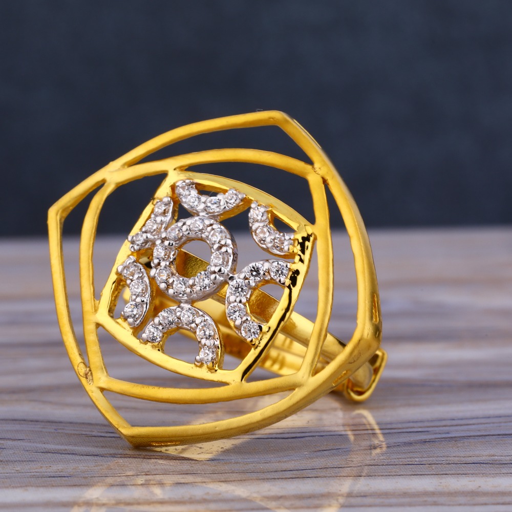 22KT Gold Hallmark Exclusive Women's  Long Ring LLR247