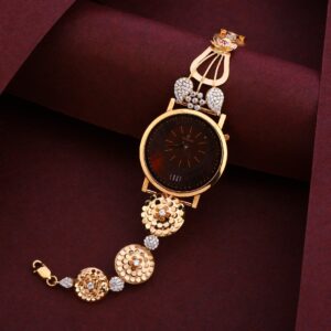 750 Rose Gold Cz Delicate Women's Watch RLW223