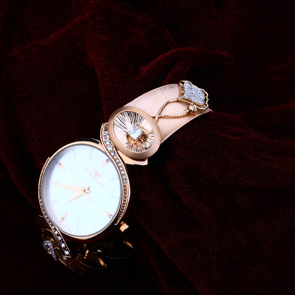 18CT Rose Gold Exclusive Hallmark Ladies Watch RLW182 - Image 4