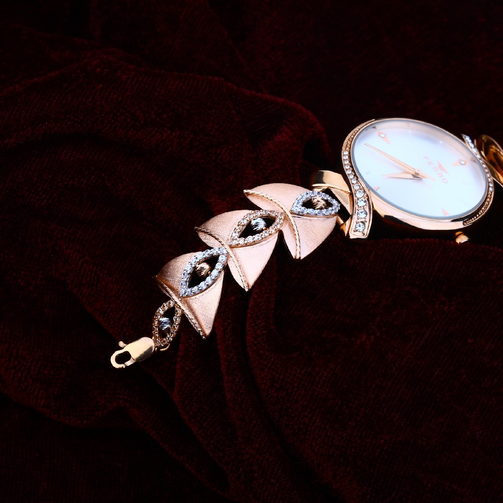 18CT Rose Gold Exclusive Hallmark Ladies Watch RLW182 - Image 2