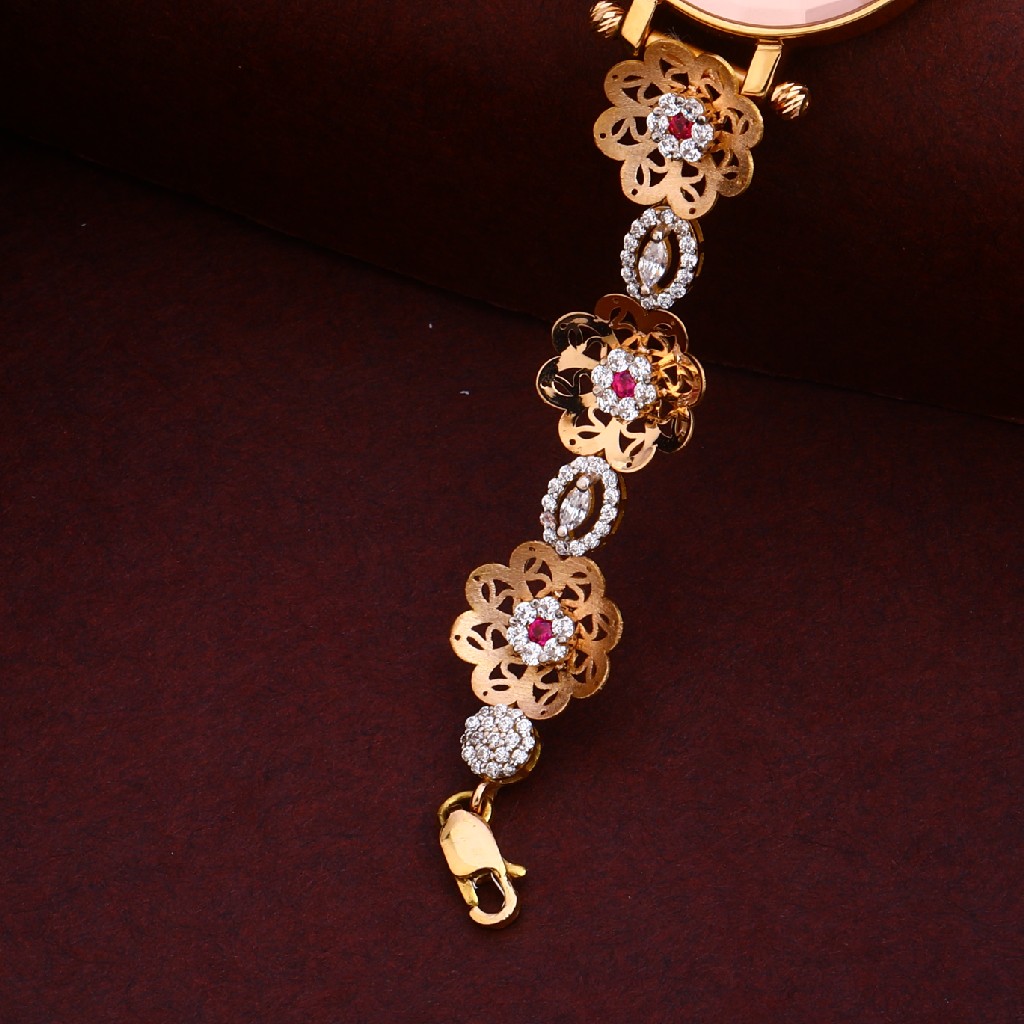 18KT Cz Hallmark Stylish Rose Gold Ladies Watch RLW237 - Image 2