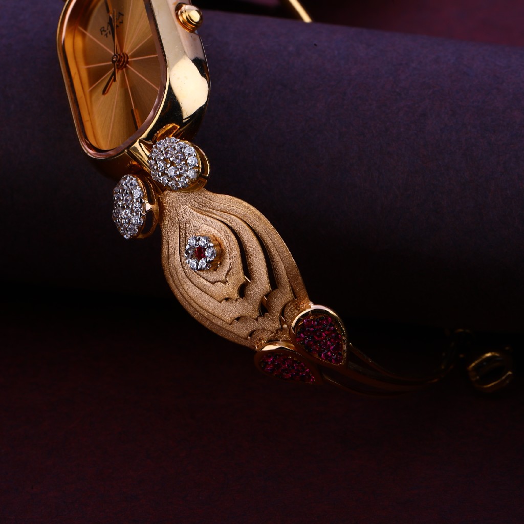 18KT Cz Hallmark Classic Rose Gold Ladies Watch RLW255 - Image 2