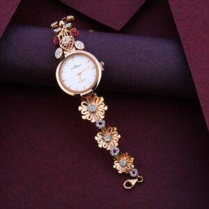 18KT Rose Gold stylish Ladies Diamond Watch RLW257