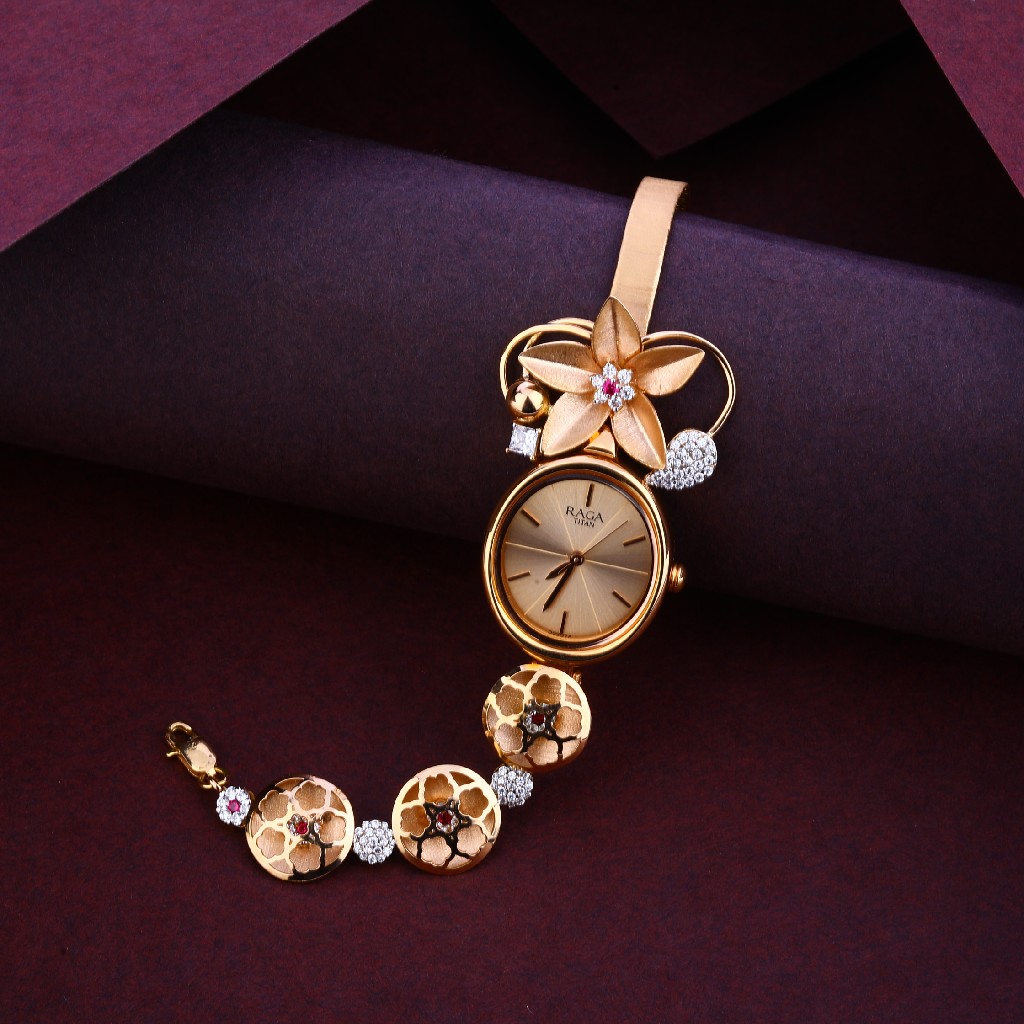 18KT Rose Gold Delicate Ladies Diamond Watch RLW261 - Image 3