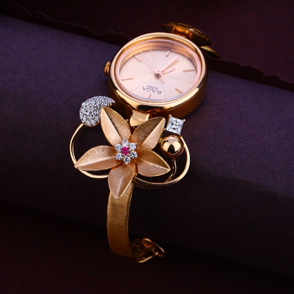 18KT Rose Gold Delicate Ladies Diamond Watch RLW261 - Image 2