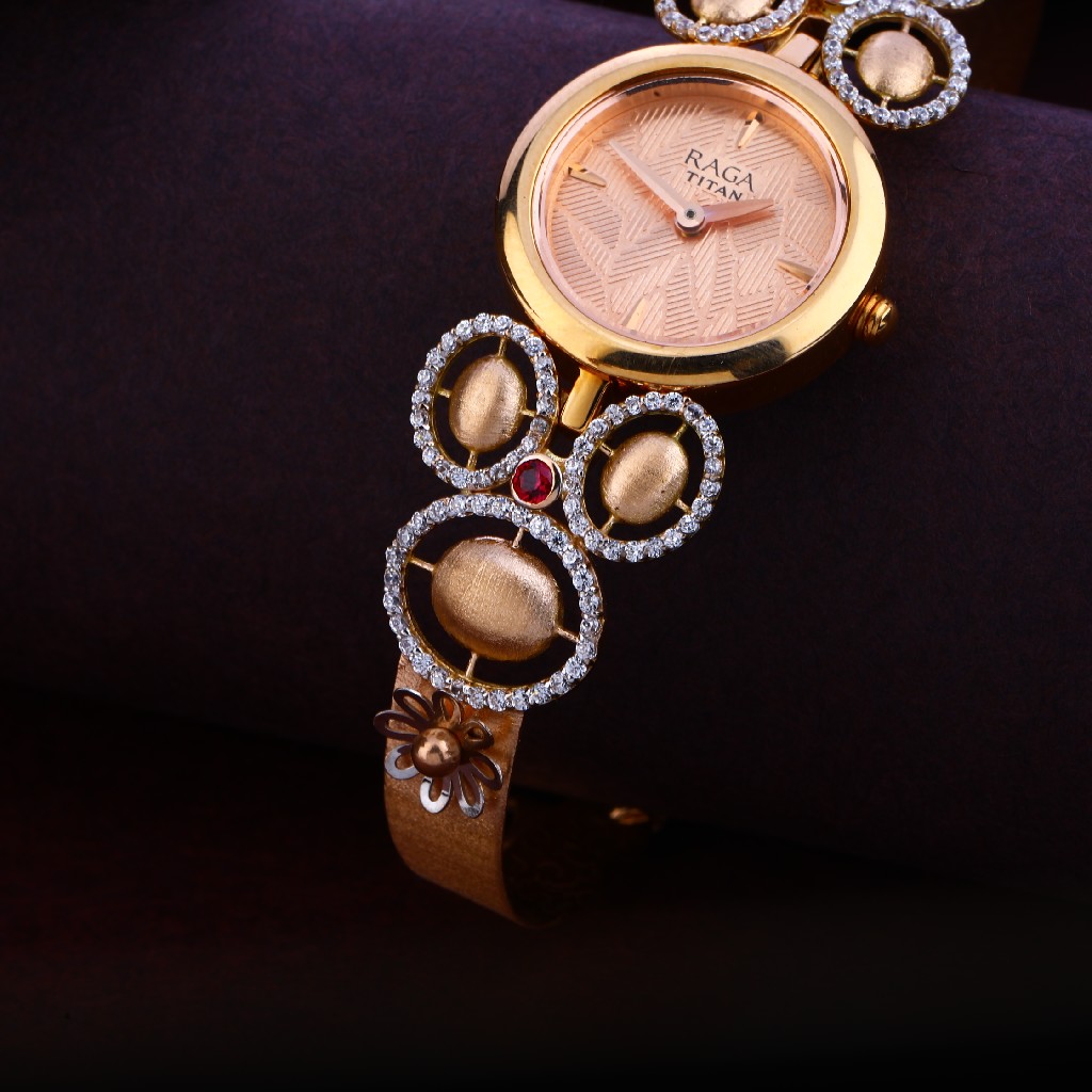18KT Rose Gold Designer Ladies Diamond Watch RLW262 - Image 3