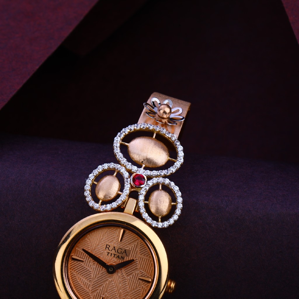18KT Rose Gold Designer Ladies Diamond Watch RLW262 - Image 2