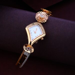 18KT Rose Gold Classic Ladies Diamond Watch RLW263