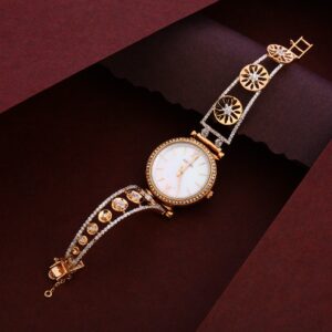 750 Cz Rose Gold Hallmark Exclusive Women's Watch RLW245