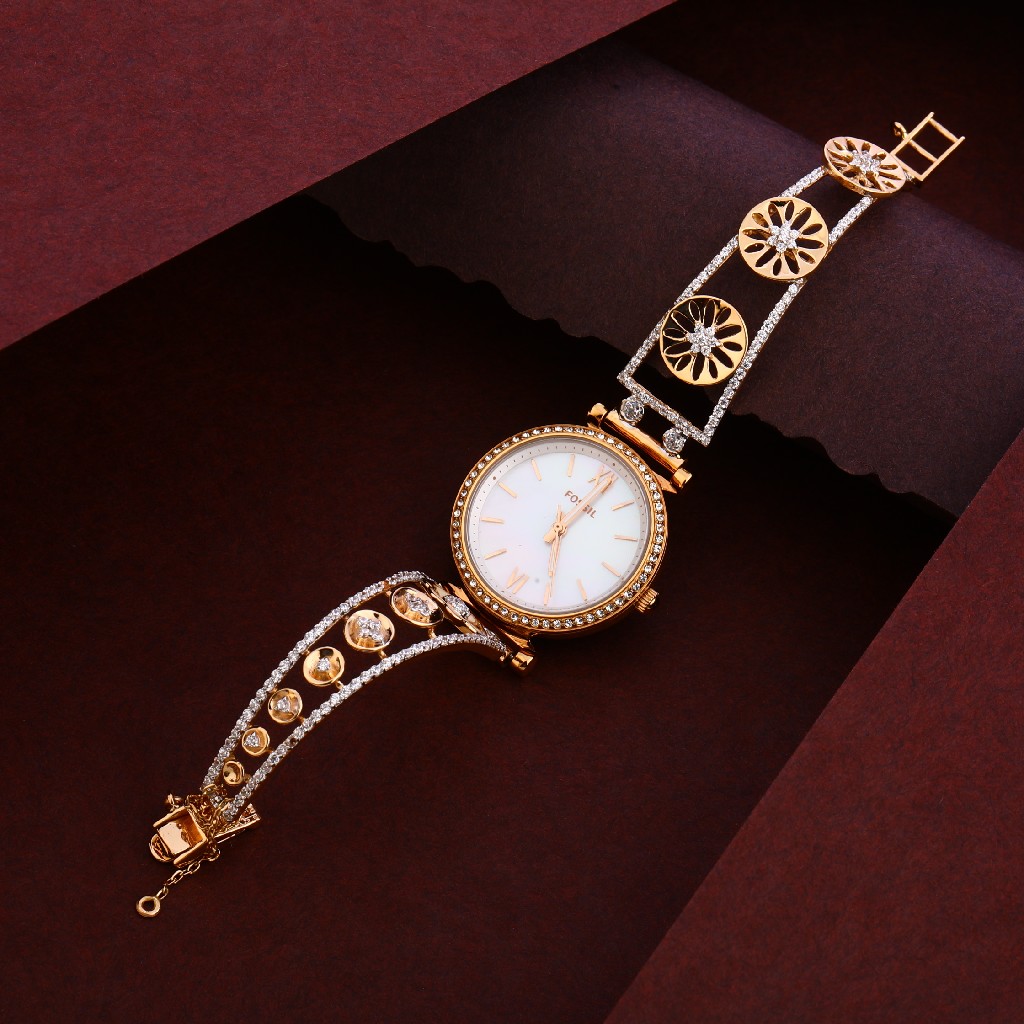 750 Cz Rose Gold Hallmark Exclusive Women's Watch RLW245