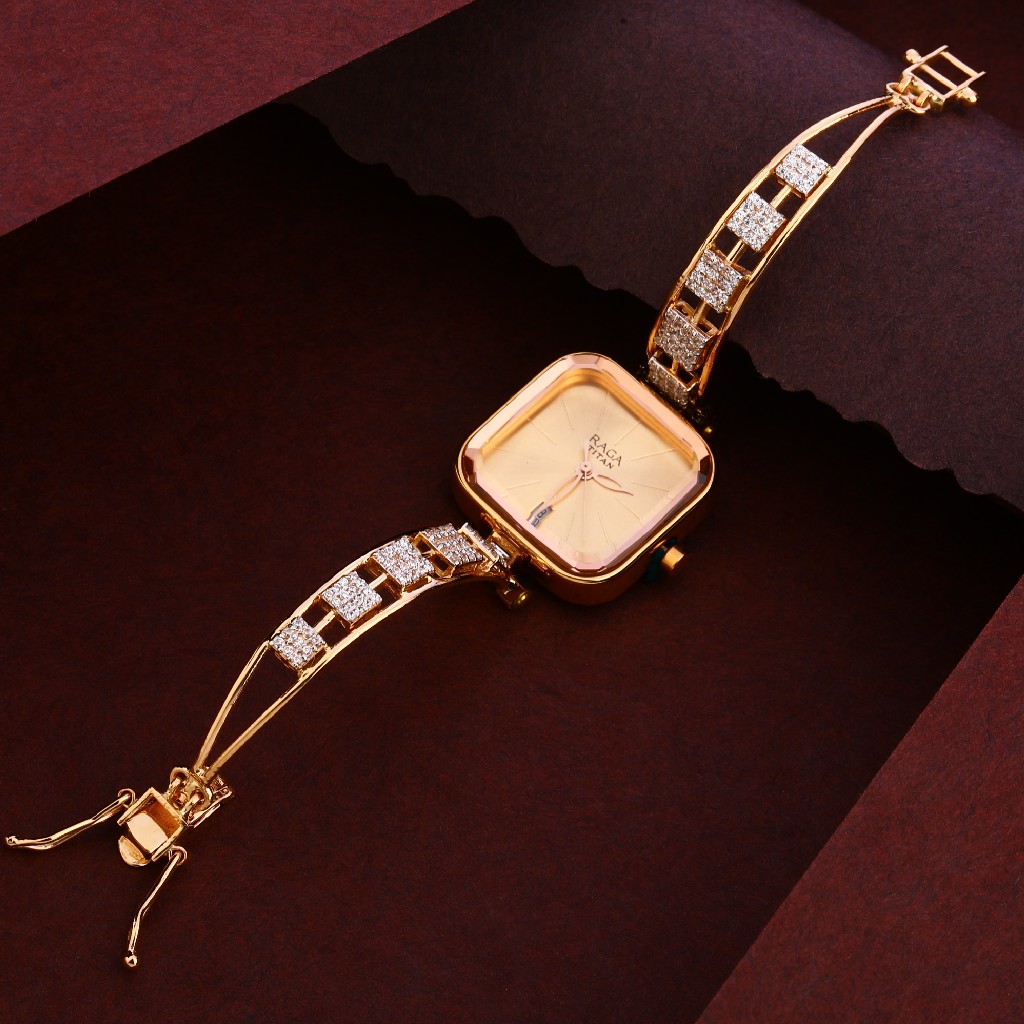 750 Cz Rose Gold Hallmark Delicate Women's Watch RLW246