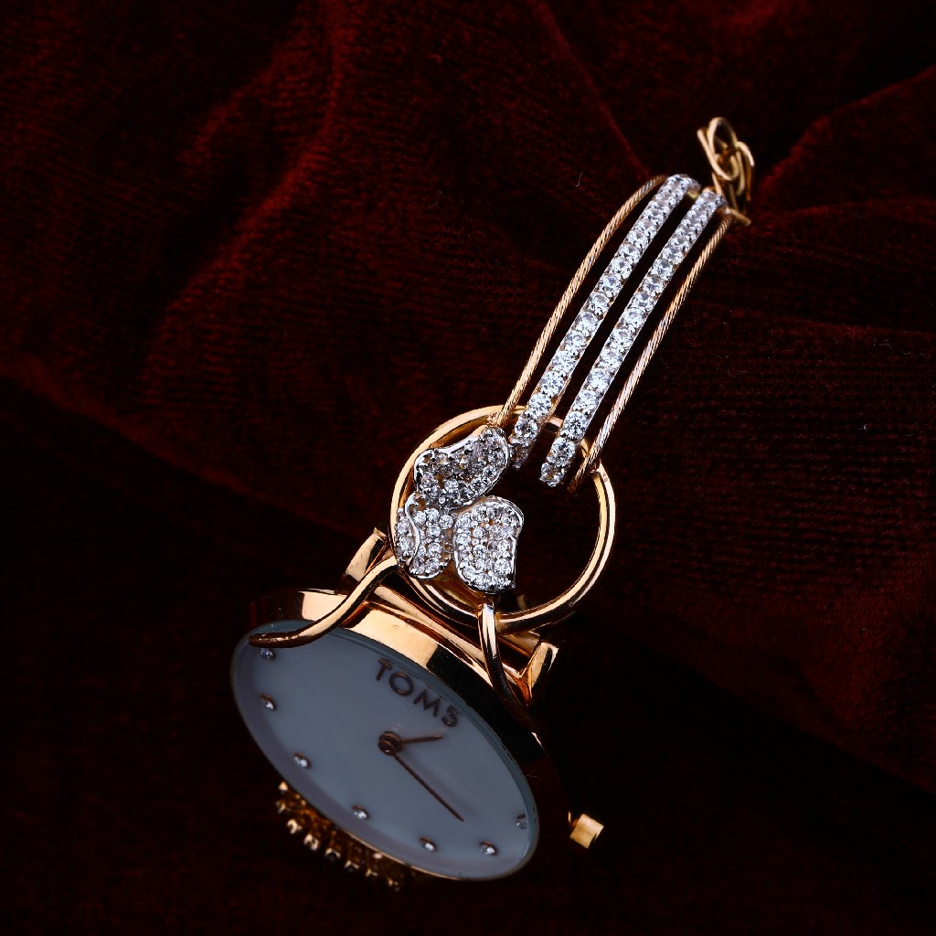 750 Rose Gold Gorgeous Cz Ladies Watch RLW168 - Image 3