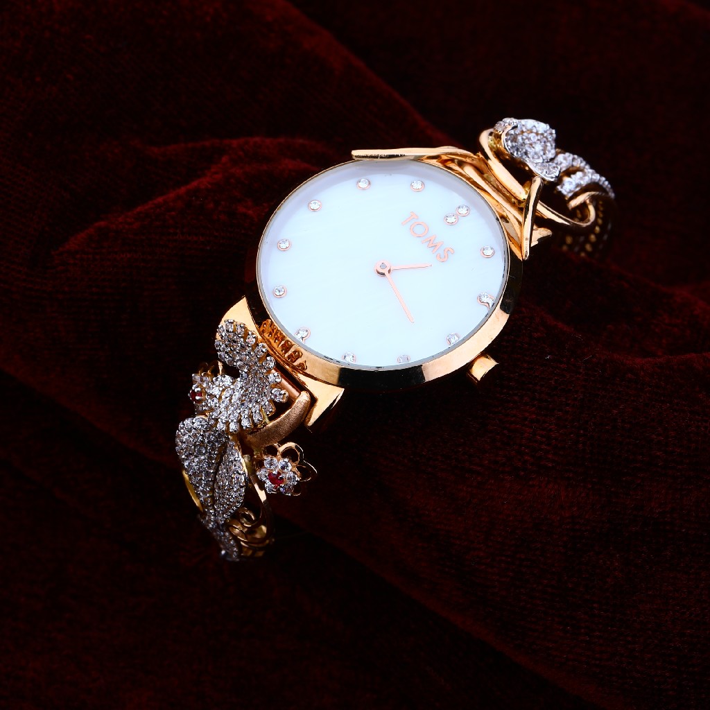 750 Rose Gold Gorgeous Cz Ladies Watch RLW168