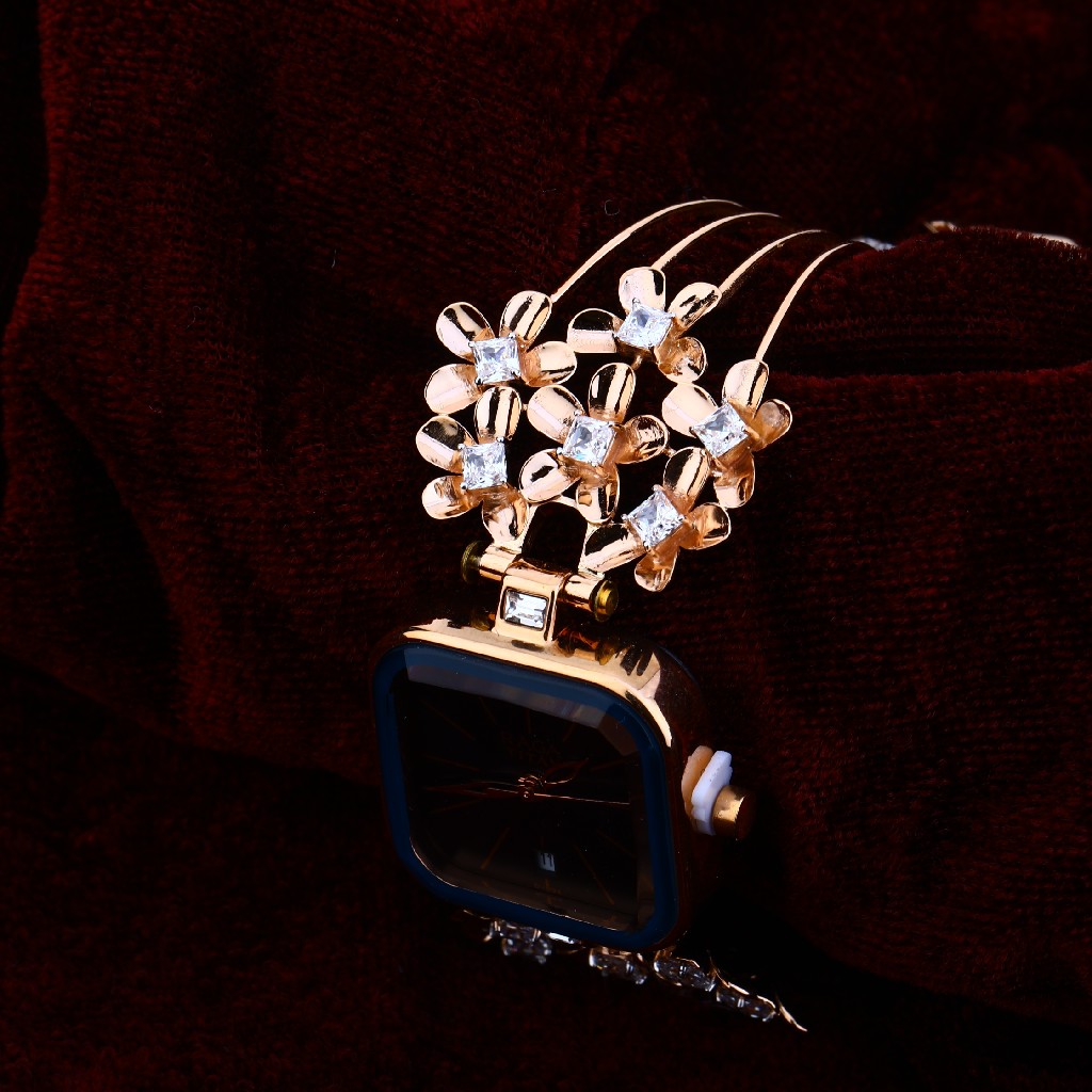 750 Rose Gold Exclusive Cz Ladies Watch RLW170 - Image 3