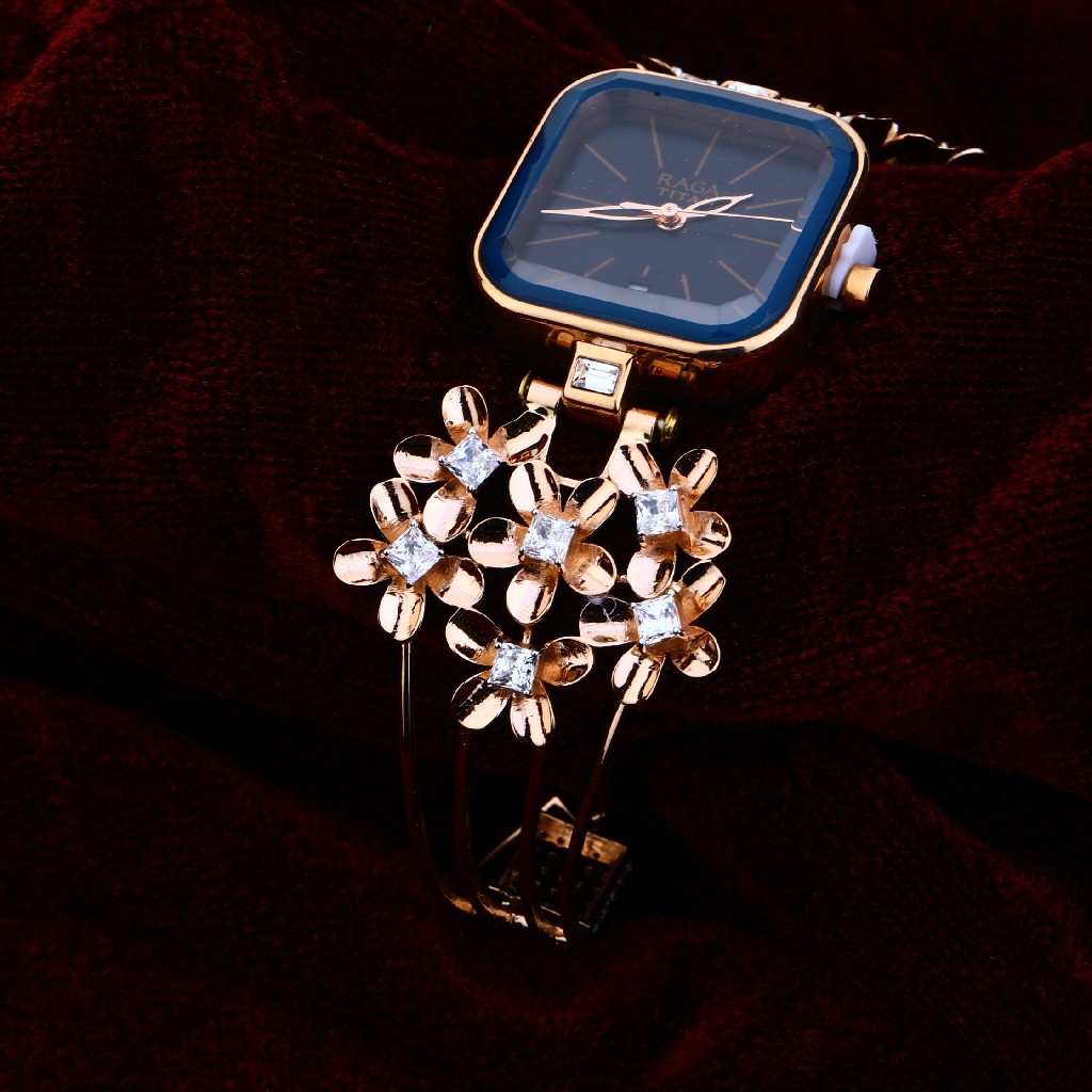 750 Rose Gold Exclusive Cz Ladies Watch RLW170 - Image 2