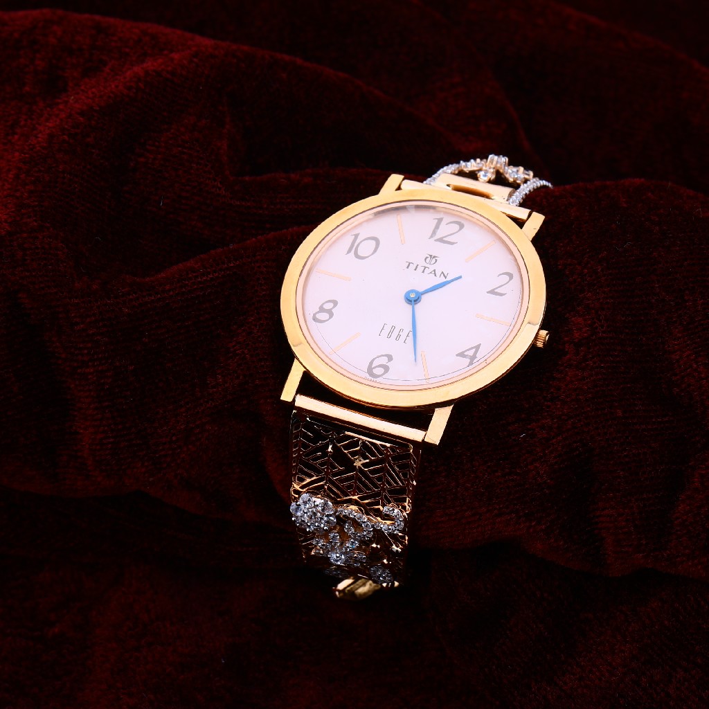 750 Rose Gold Delicate Cz Ladies Watch RLW171