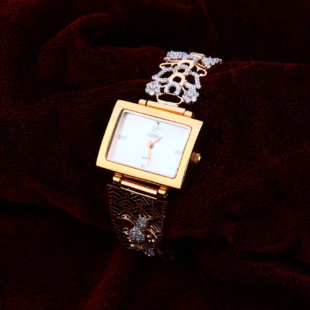 750 Rose Gold Classic Cz Ladies Watch RLW173