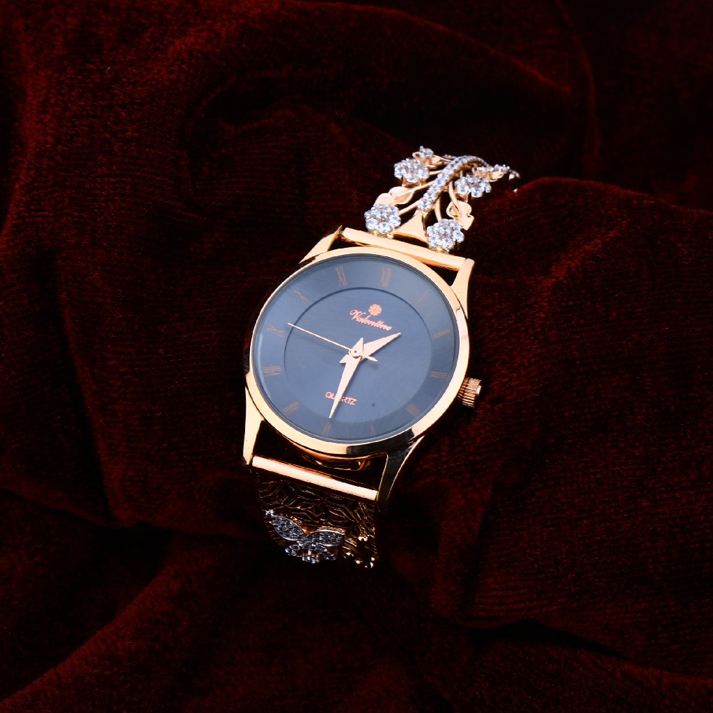750 Rose Gold Cz Ladies Watch RLW174