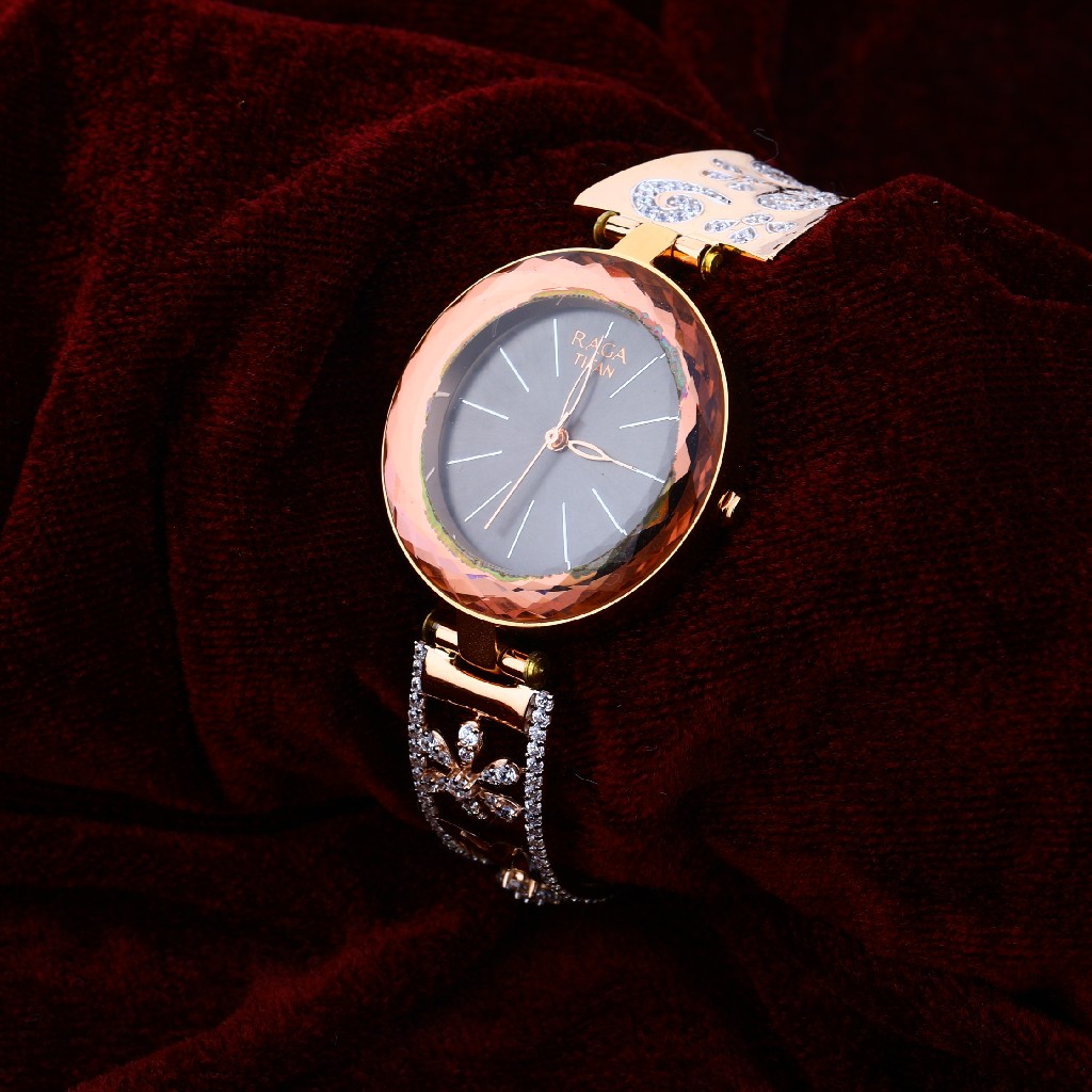 18CT CZ  Rose Gold Classic Ladies Watch RLW175