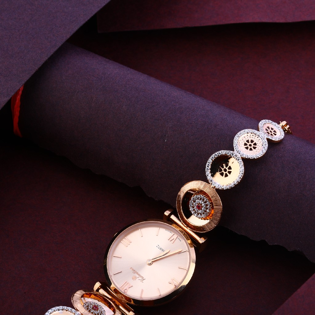18KT Cz Women's Exclusive Rose Gold Watch RLW252 - Image 3