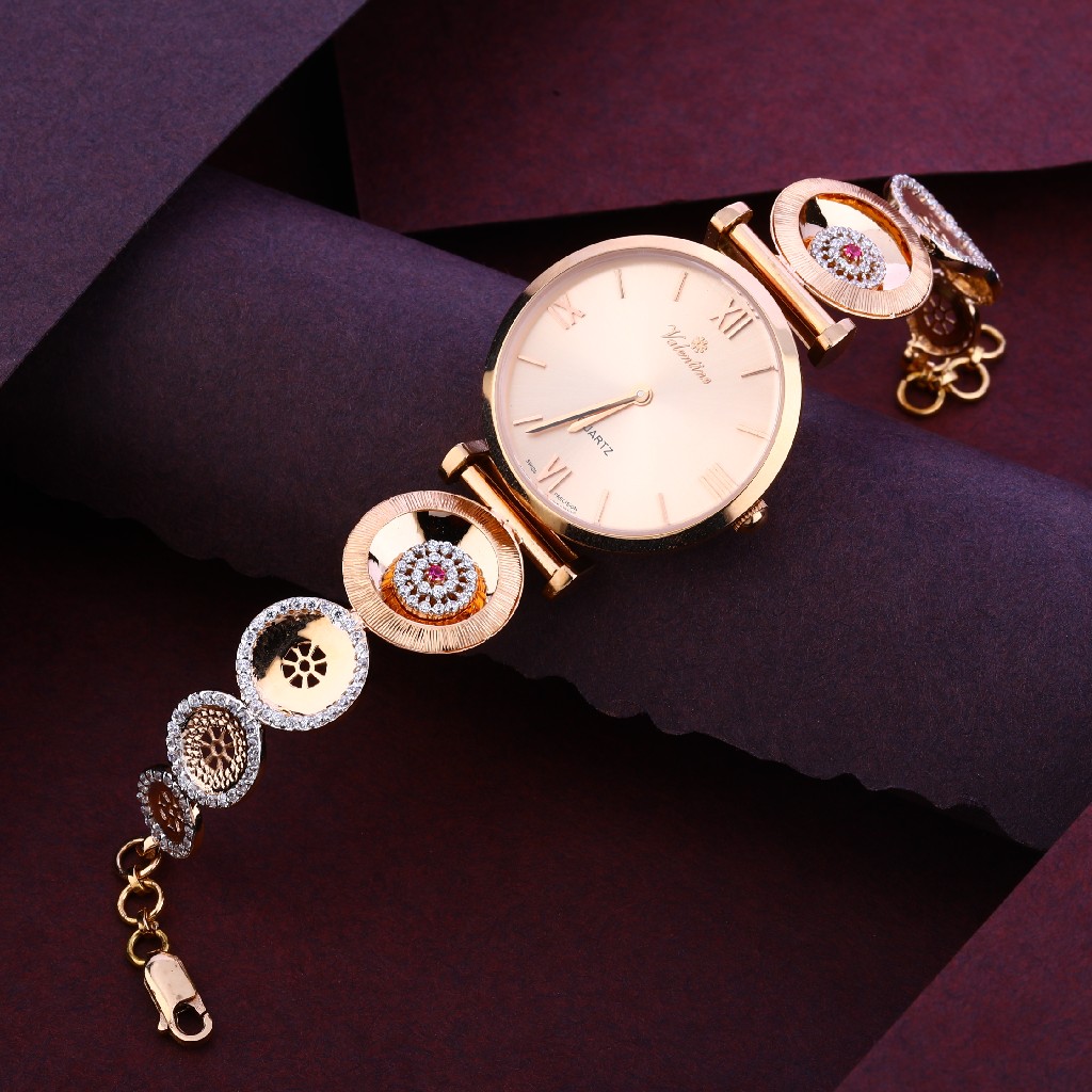 18KT Cz Women's Exclusive Rose Gold  Watch RLW252