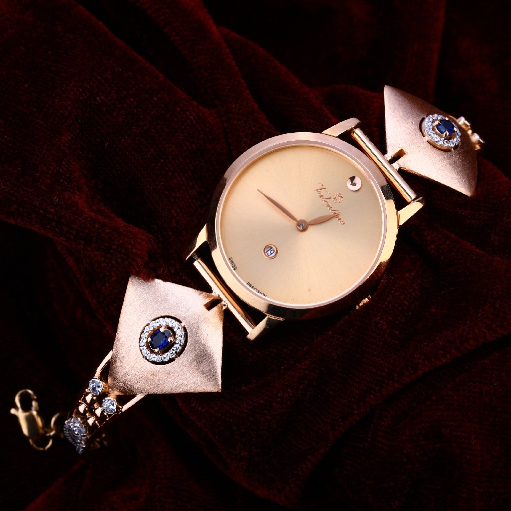 18KT Rose Gold Fancy Hallmark Ladies Watch RLW189