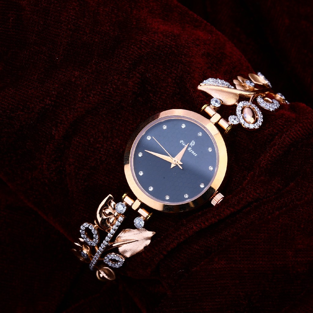 750 Cz Women's Delicate Rose Gold Watch RLW201