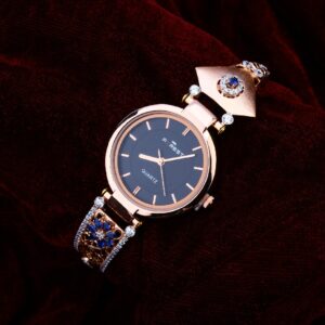 750 Cz Women's Designer Rose Gold Watch RLW202