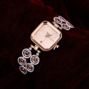 750 Rose Gold Hallmark Stylish Ladies Watch RLW205