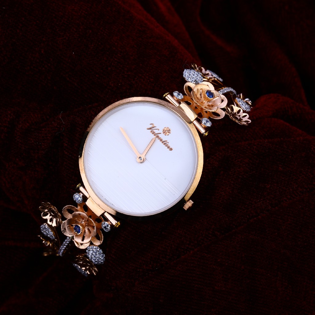 750 rose gold hallmark delicate ladies watch rlw265