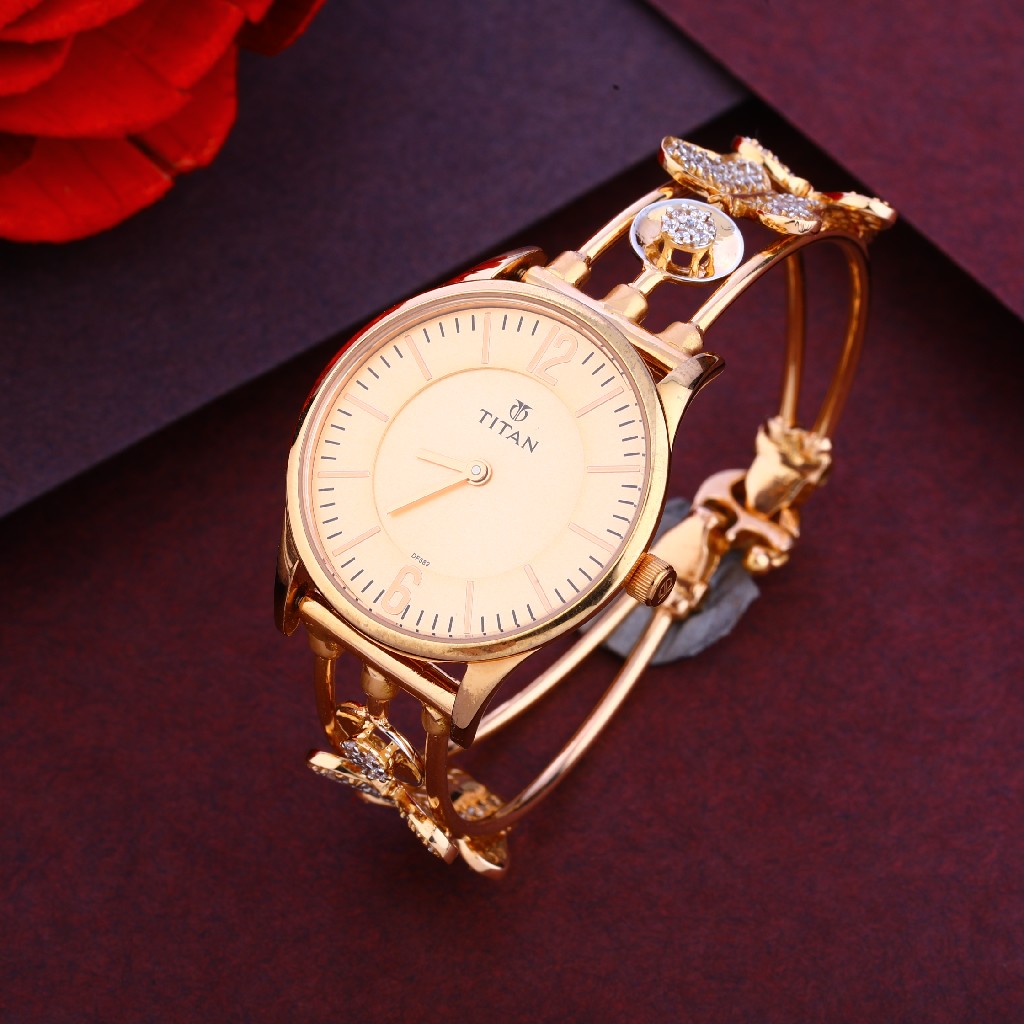 750 Rose Gold Hallmark Cz Ladies Watch RLW268