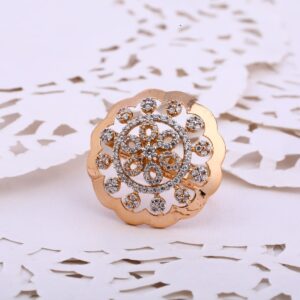 18CT Rose Gold Designer Ladies Cz ring RLR526