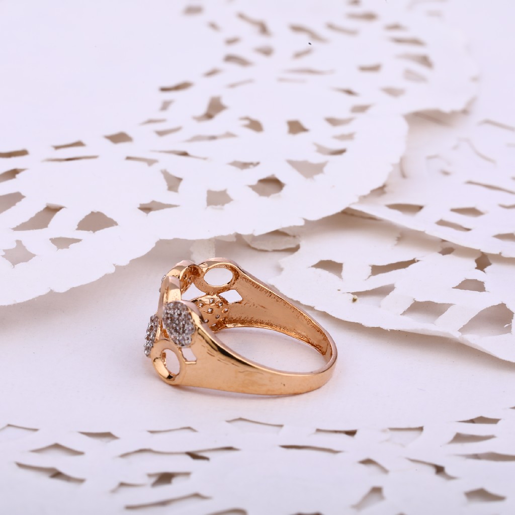 18KT Women's Hallmark Delicate Rose Gold ring RLR533 - Image 2