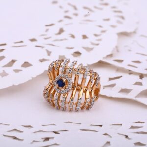 18KT Women's Hallmark Designer Rose Gold  ring RLR534