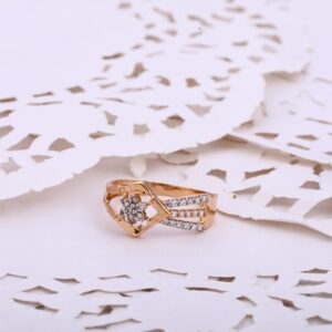 18KT Women's Hallmark Rose Gold  ring RLR536