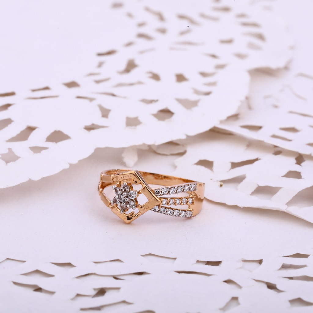 18KT Women's Hallmark Rose Gold  ring RLR536