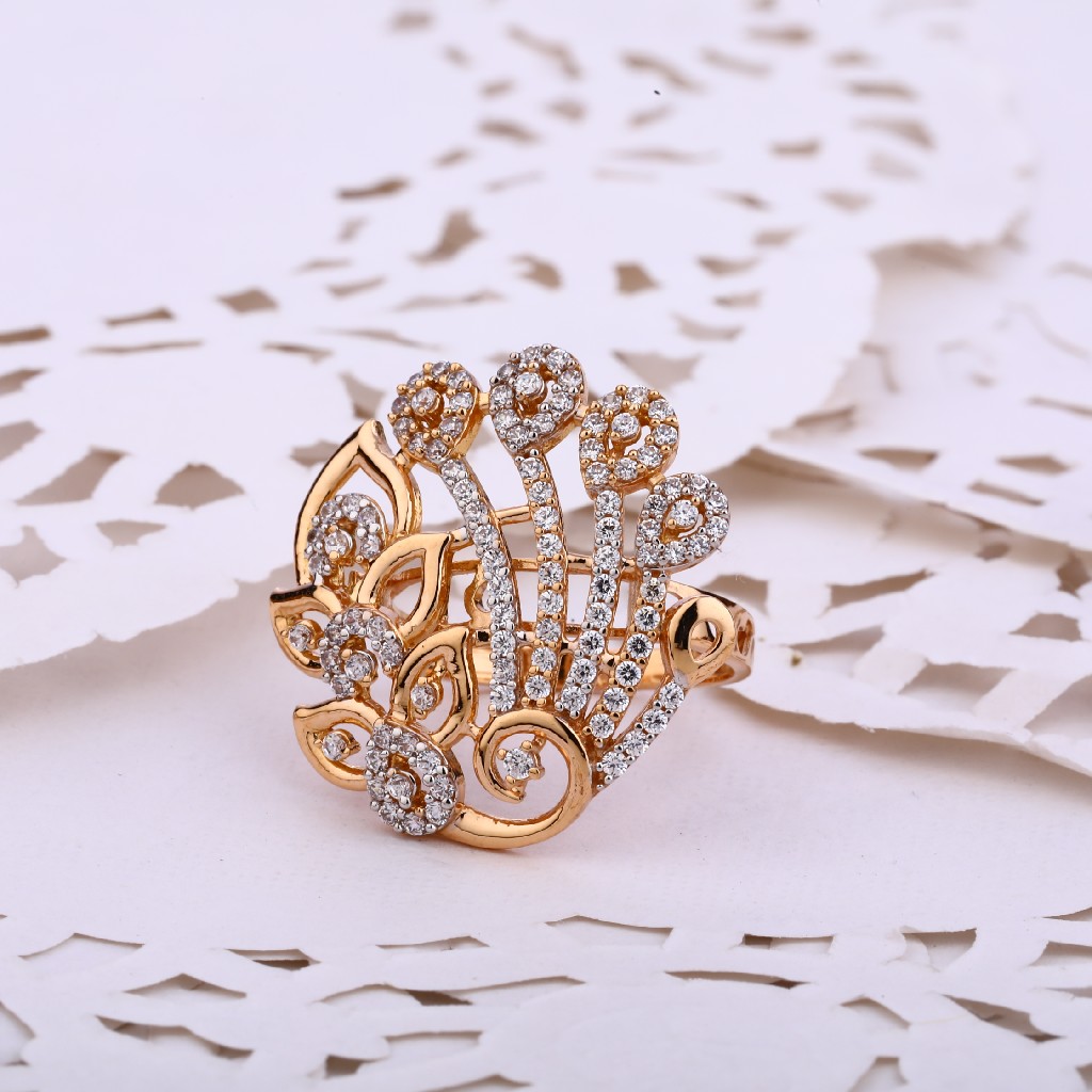 18KT Rose Gold Gorgeous Diamond Ladies ring RLR538